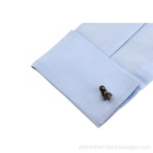 Cufflinks Factory Customized High End Black Plated Luxury Man Shirt Cufflinks